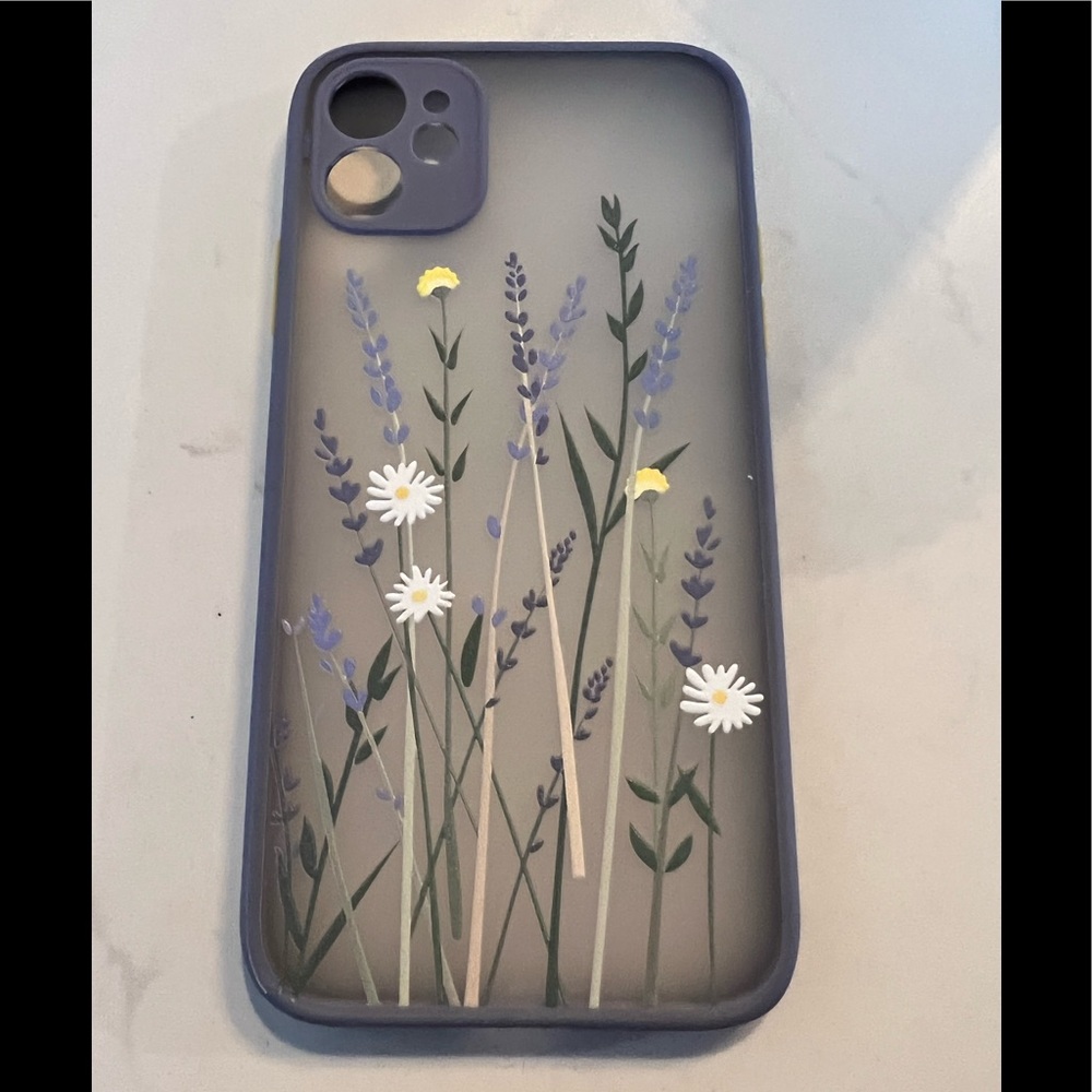 NWOT iPhone XR Case with Dried Flowers